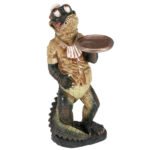 RAM Game Room 35" H Gator Waiter Figurine