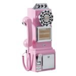 Ryan Bros. American Retro 1950's Payphone with Coin Bank - Pink