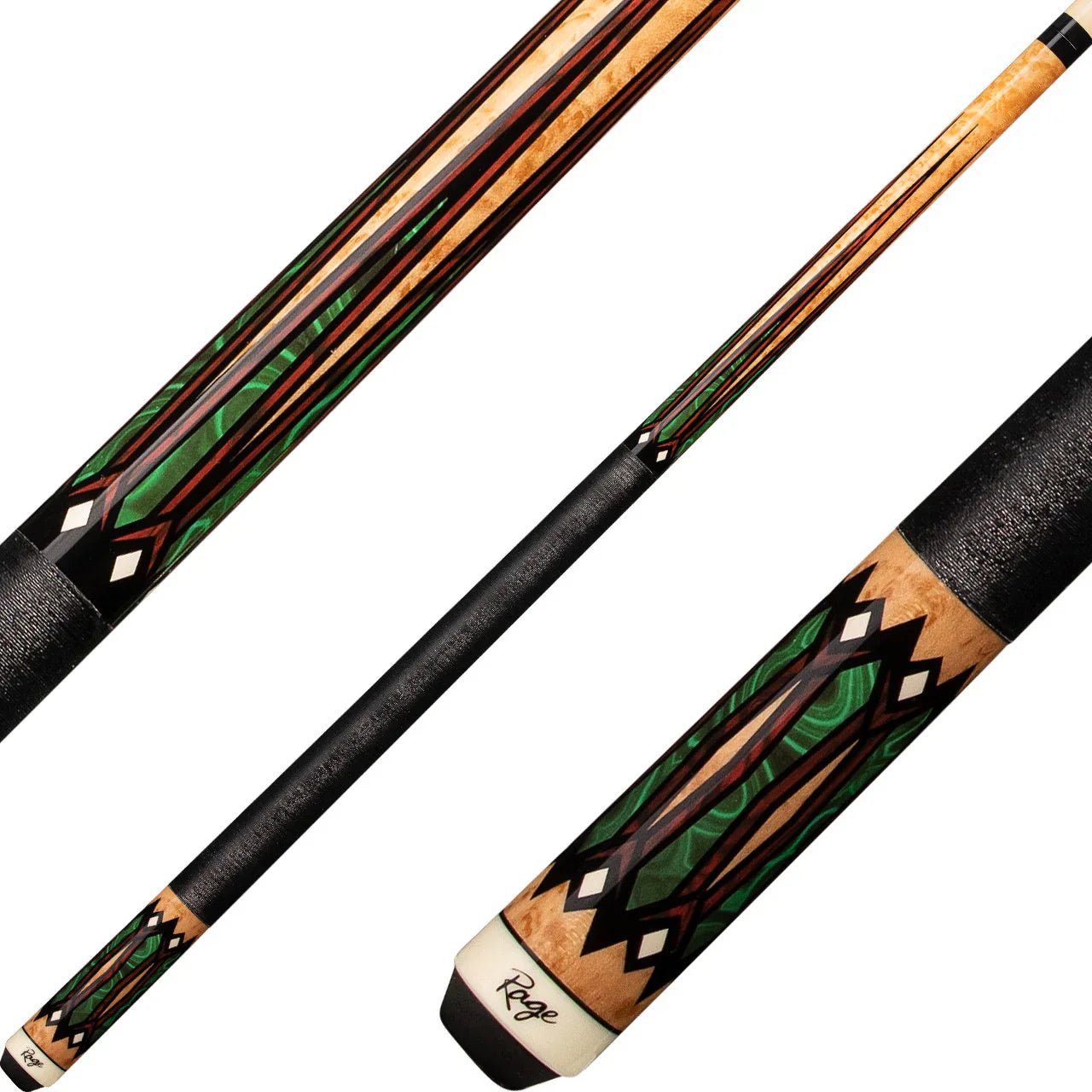 RG215 Rage Secret Stones Cue with Black Nylon Wrap - Image 1