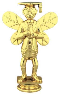 RP82515-be2471d8 5" Knowledge Bee Trophy Figure - Image 1
