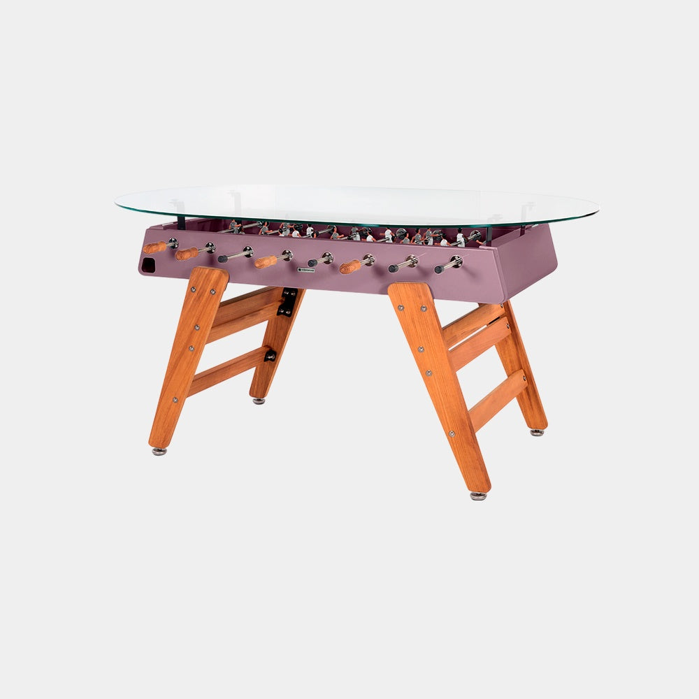 RS3Wood_Dining_oval_pastelviolet_DTOW-16N_01 RS Barcelona RS3 Wood Dining Outdoor Foosball Table - Image 1