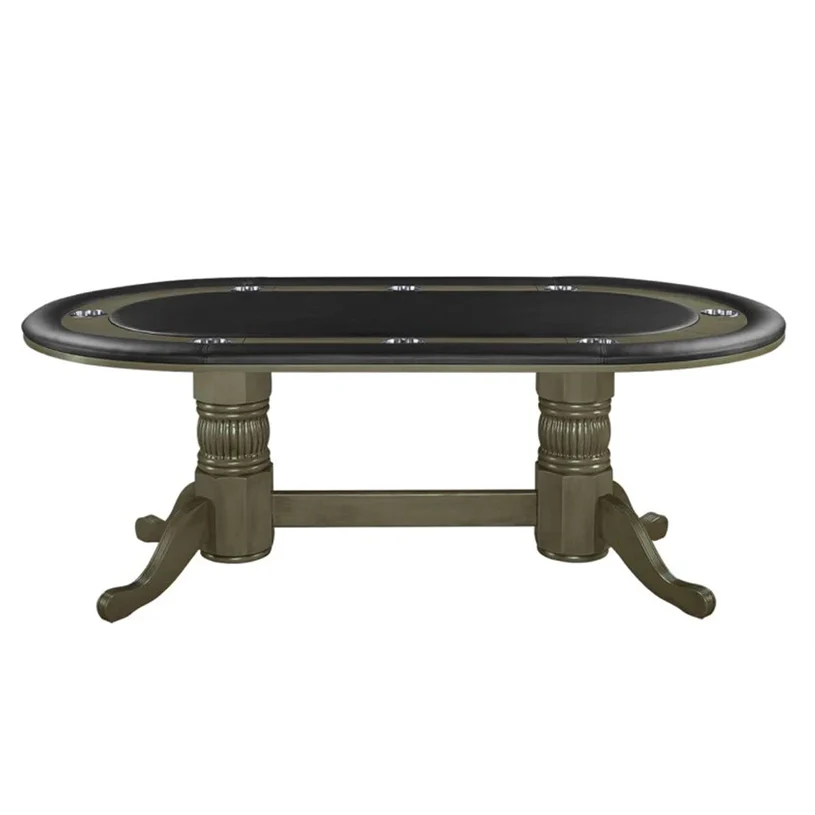 Ram-Game-Room-84-Texas-Hold-Em-Game-Table-Slate-Ra-0 Ram Game Room 84" Texas Hold'Em Game Table - Slate - Image 1