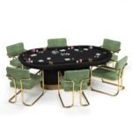 Ram Game Room Prohibition Series Texas Hold'Em Table-Black - Image 2