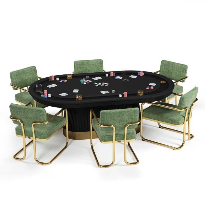 Ram Game Room Prohibition Series Texas Hold'Em Table-Black - Image 2