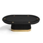 Ram Game Room Prohibition Series Texas Hold'Em Table-Black