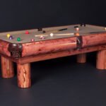 Viking Log Furnitur Red Cedar Log Pool Table