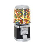 Rhino Classic Black Vending Machine with Gumball Wheel - 50 Cent