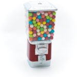 Rhino Pro Metal Red Vending Machine with Gumball Wheel & Cash Box - 25 Cent - Image 3