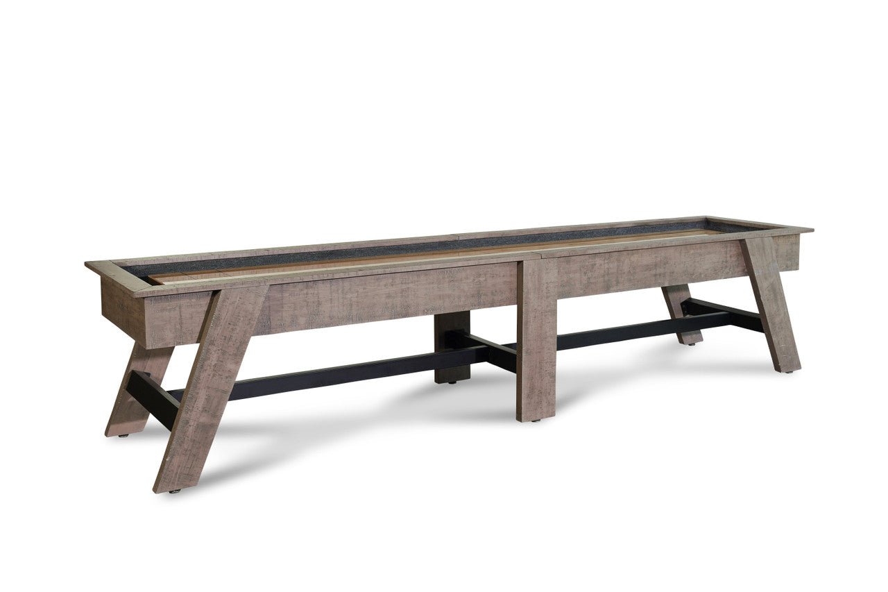 SAWYER_TWAIN_HUNTER_SHUFFLEBOARD_TABLE_1__09405 Nixon Hunter 12' Shuffleboard Table in Antique Finish - Image 1