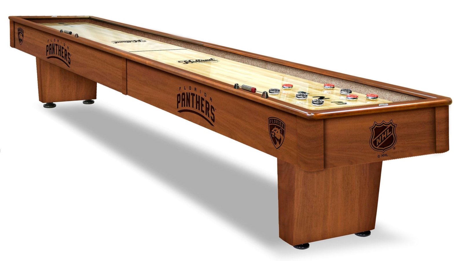 SBChrdFlaPan Holland Bar Stool Florida Panthers 12' Shuffleboard Table - Image 1