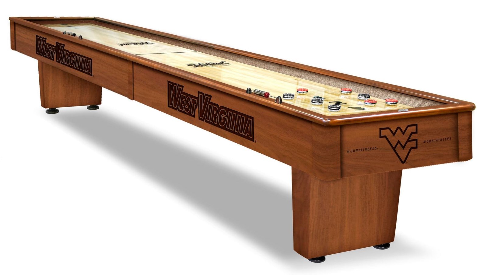 SBChrdWestVA Holland Bar Stool West Virginia 12' Shuffleboard Table - Image 1