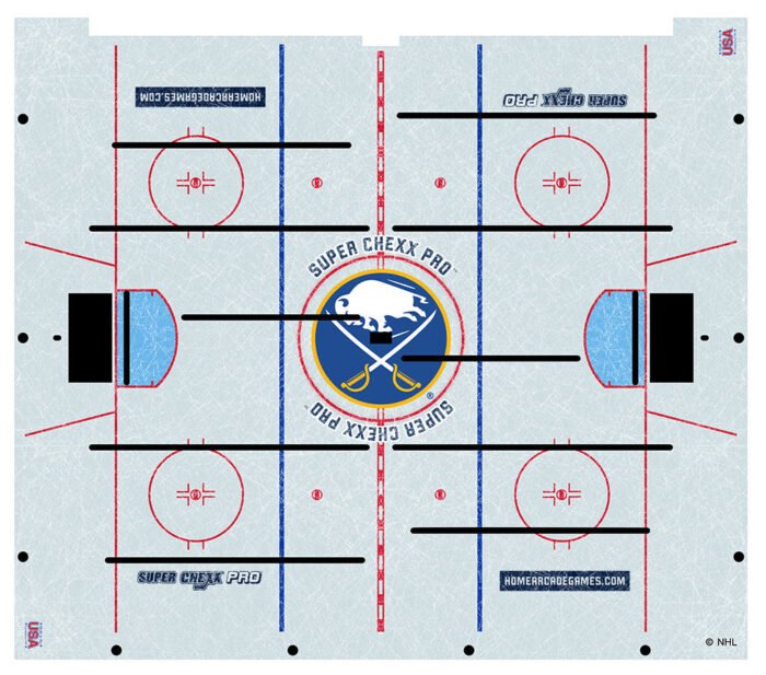 Buffalo Sabres NHL Super Chexx Pro Bubble Hockey - Image 4
