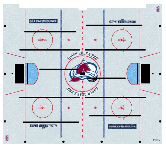 Colorado Avalanche NHL Super Chexx Pro Bubble Hockey - Image 4