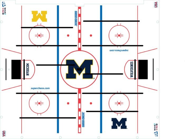 University of Michigan Super Chexx PRO® Bubble Hockey - Image 2