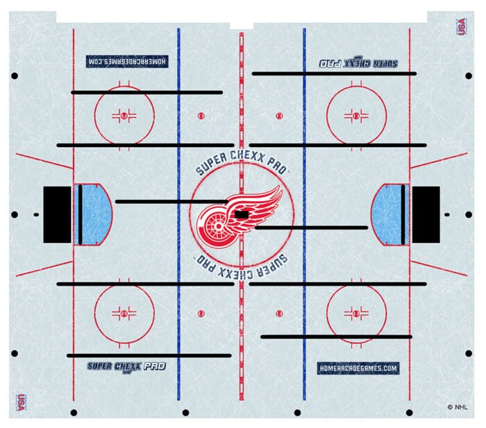 Detroit Red Wings NHL Super Chexx Pro Bubble Hockey - Image 4