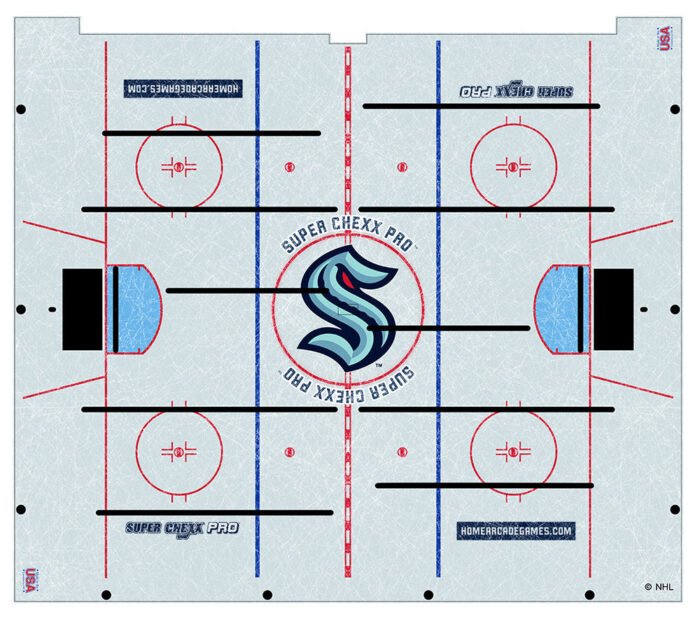 Seattle Kraken NHL Super Chexx Pro Bubble Hockey - Image 4