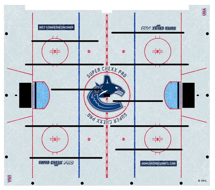 Vancouver Canucks NHL Super Chexx Pro Bubble Hockey - Image 4