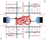 100-year anniversary NHL Detroit Red Wings Super Chexx Pro Bubble Hockey - Image 2