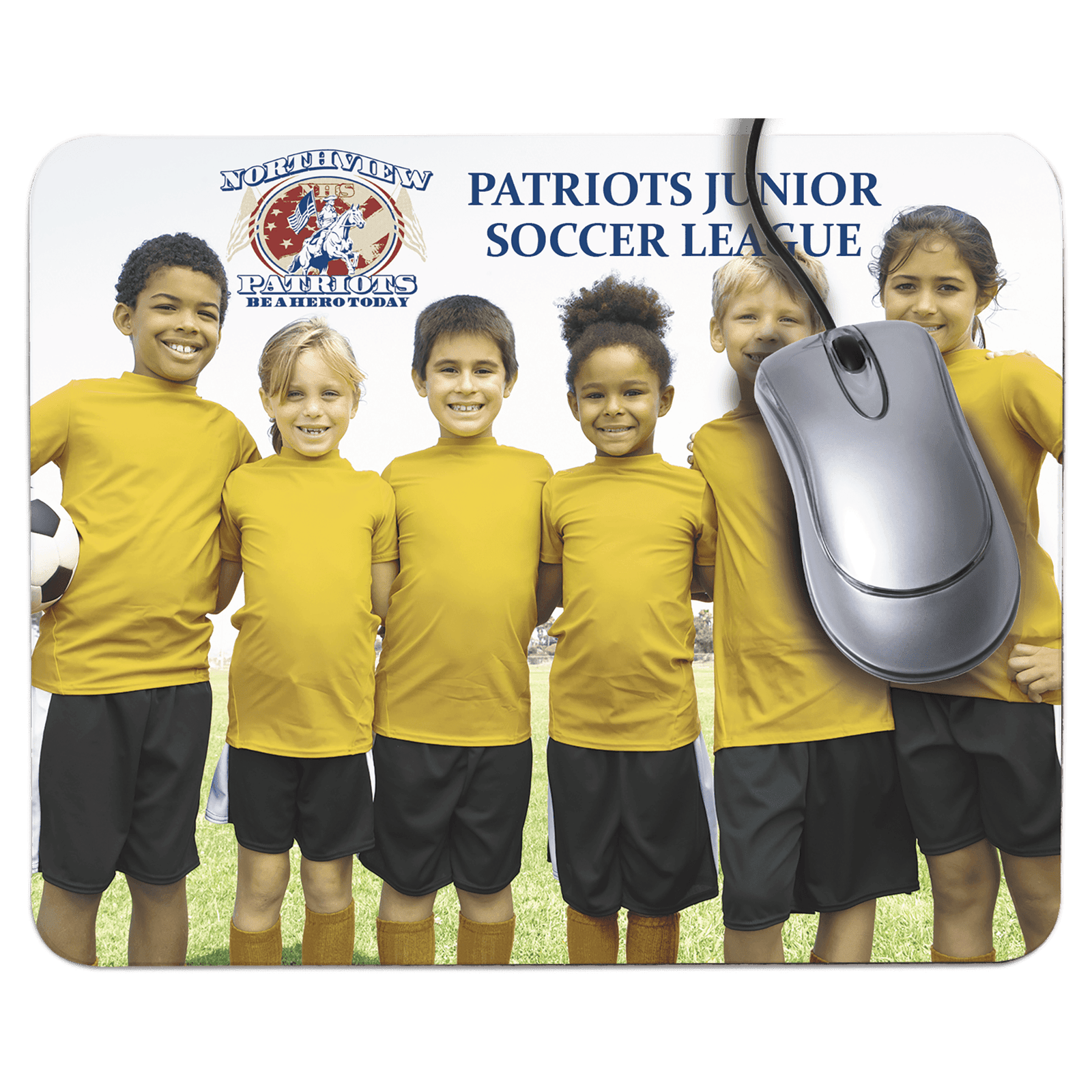 SMP1-0af2f6fa 9 1/4" x 7 3/4" Rectangle Sublimatable Neoprene Mouse Pad - Image 1