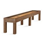 Brunswick Sanibel 12ft Shuffleboard Table -  Rustic Dark Brown
