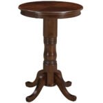 Ram Game Room English Style Round Pub Table - Cappuccino