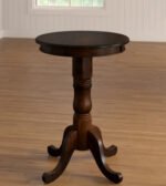Ram Game Room English Style Round Pub Table - Cappuccino - Image 3
