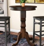 Ram Game Room English Style Round Pub Table - Cappuccino - Image 2
