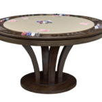 California House Venice Reversible Top Round Game Table