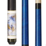 Players Royal Blue Cue with Black Linen Wrap