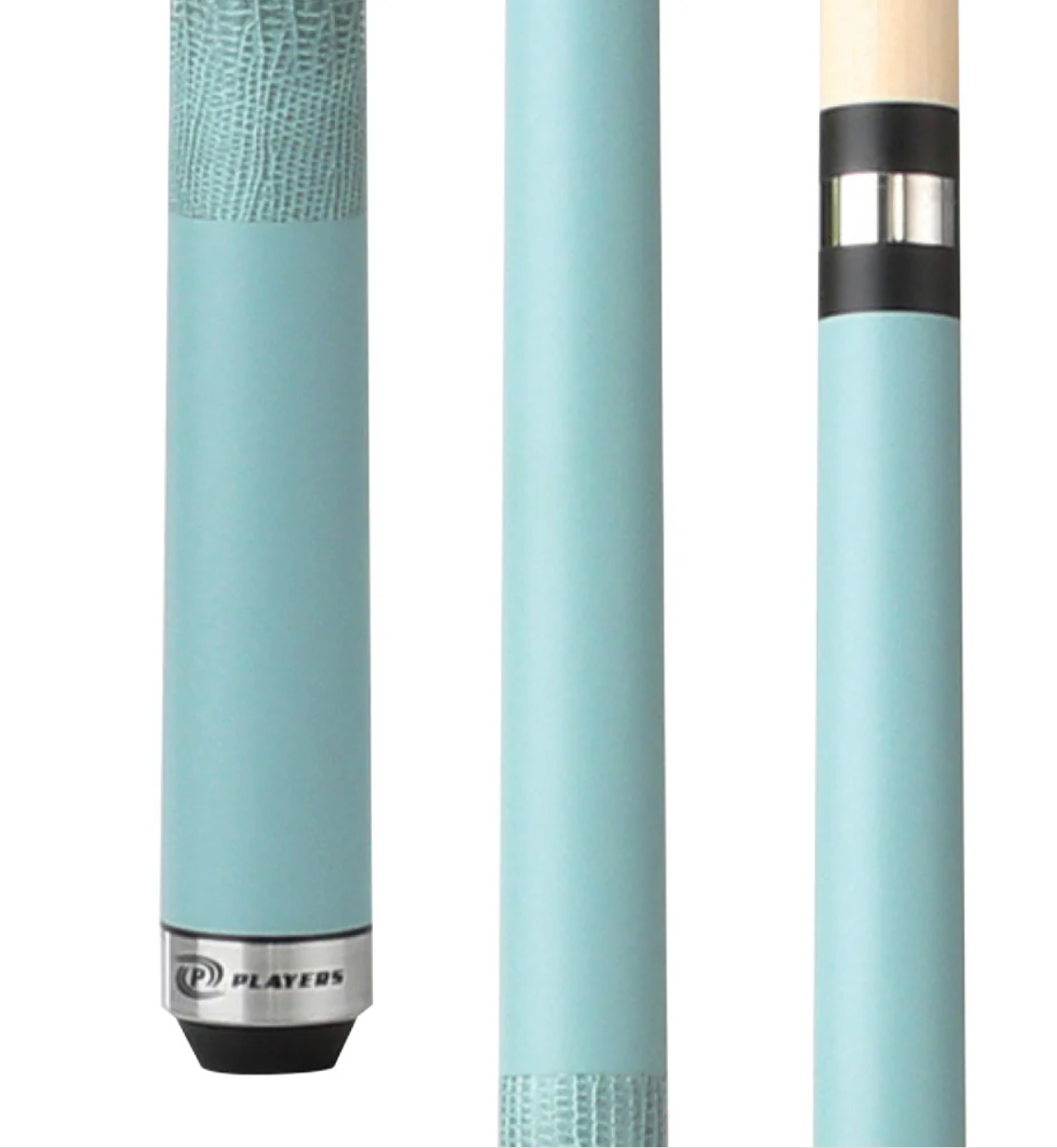 Screenshot2025-09-04at2.45.19PM Players Sky Blue Matte Cue with Embossed Leather Wrap - Image 1