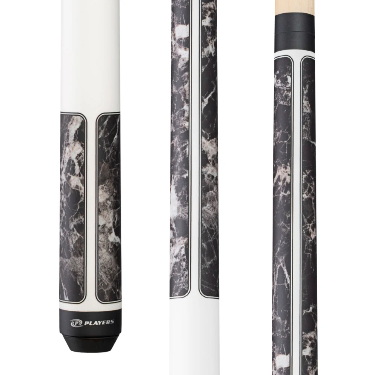 Screenshot2025-09-09at3.39.05PM Players Brown Marble with Matte White Wrapless Cue - Image 1