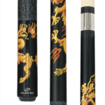 Players Golden Dragons Cue with Black Linen Wrap