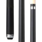 Players Onyx Black Matte Cue with Embossed Leather Wrap
