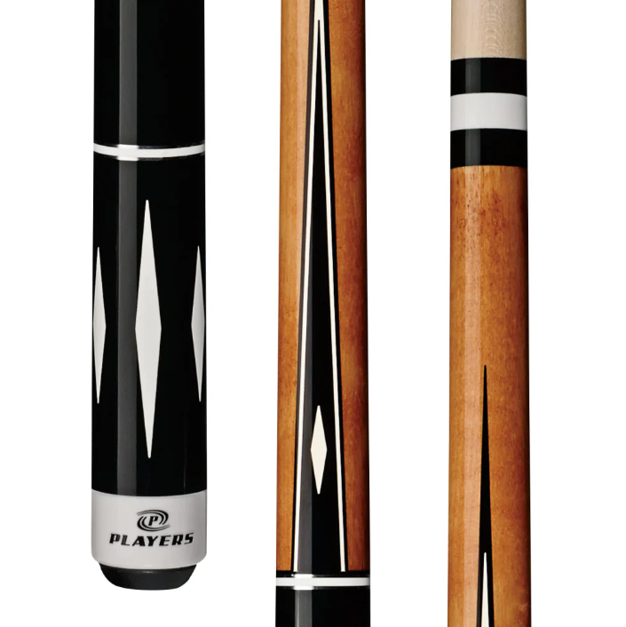 Screenshot2025-12-11161106_508bc10a-87d0-414f-aedb-e2bb243b5fd5 Players Black & White Diamond Wrapless Cue - Image 1