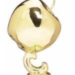 Gold Metal Apple Figurine