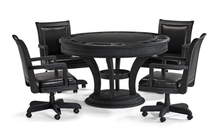 Brunswick Billiards Centennial Game Table in Black Wire Brush - Image 5