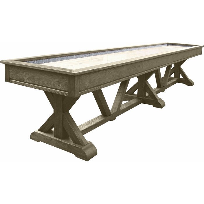 Playcraft Brazos River 14' Pro-Style Shuffleboard Table in Weathered Gray - Image 3