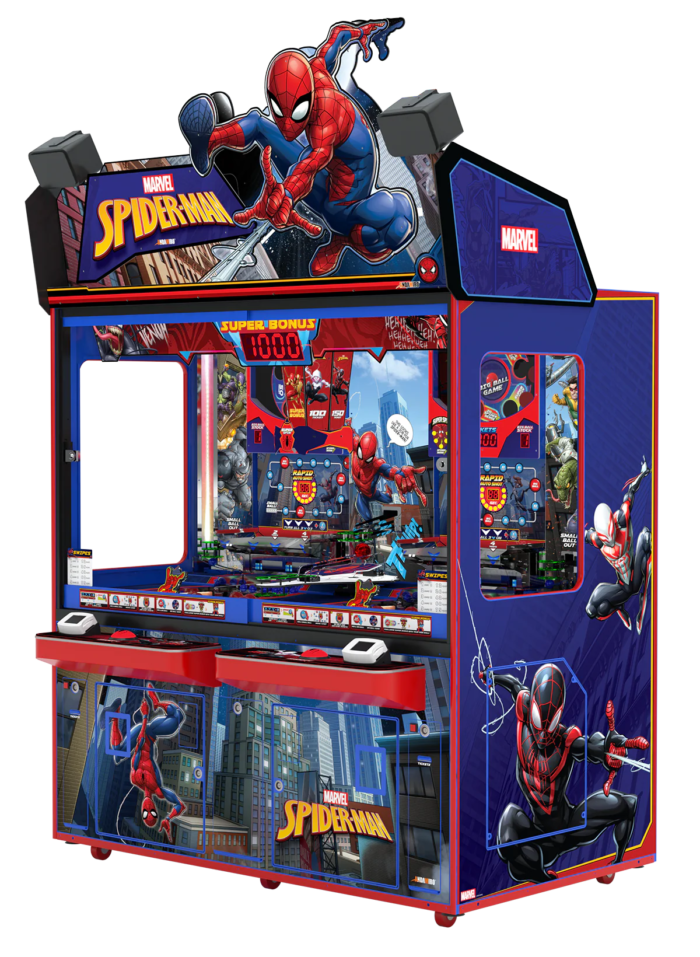 Andamiro Spiderman Coin Pusher Two Player - Image 3