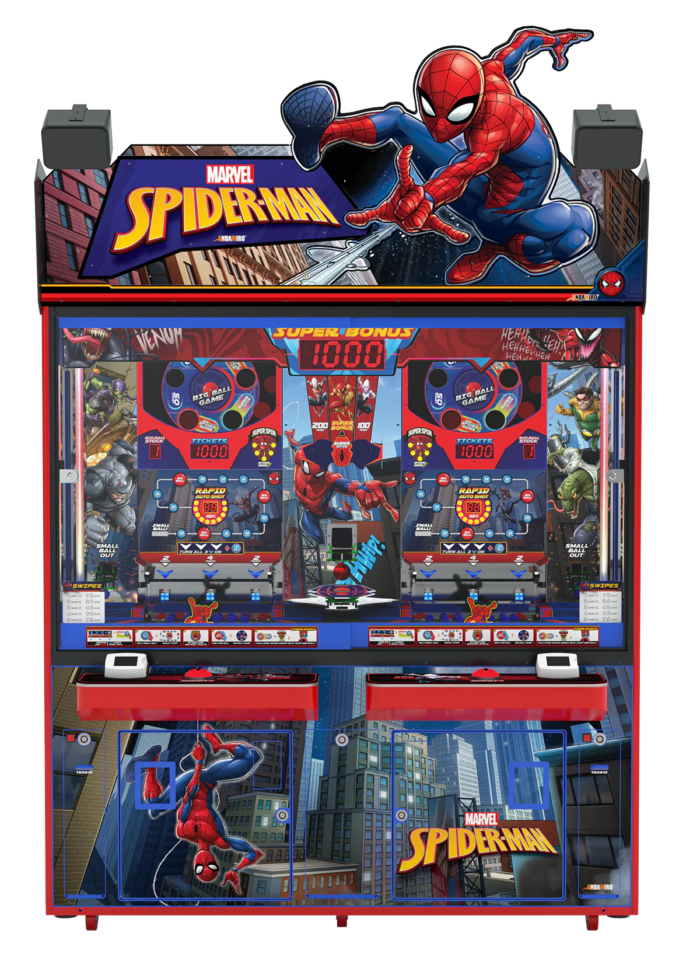 Andamiro Spiderman Coin Pusher Two Player - Image 4