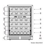 48" Ultimate Under Bench Wine Fridge and Bar Refrigerator Combo with 3 Temp. Zones - Image 7