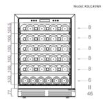 Ultimate Under-Bench Wine & Beverage Refrigerator Combo with Low-E Glass Door - Image 9