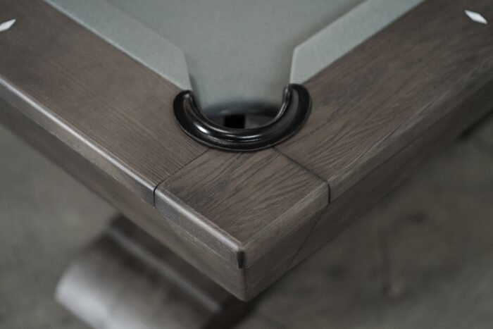 Nixon Birdy 8' Slate Pool Table in Grayson Grey Finish w/ Dining Top Option - Image 13