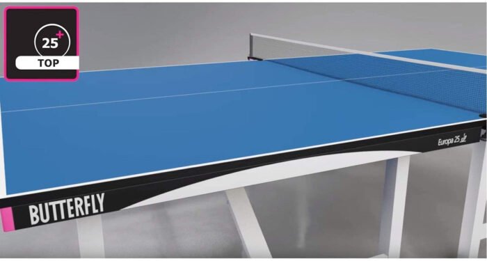 Butterfly Europa 25 Blue Table Tennis Table - Image 2