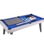 Playcraft Santorini 8’ Outdoor Slate Pool Table with Optional Dining Top Benches and Ping Pong - Image 11
