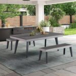 Playcraft Santorini 8’ Outdoor Slate Pool Table with Optional Dining Top Benches and Ping Pong - Image 9
