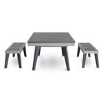 Playcraft Santorini 8’ Outdoor Slate Pool Table with Optional Dining Top Benches and Ping Pong - Image 5
