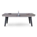 Playcraft Santorini 7’ Outdoor Slate Pool Table with Dining Top Benches and Ping Pong - Image 8