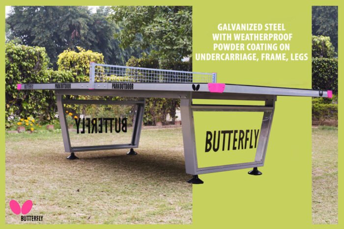 Butterfly Park Outdoor Table Tennis Table - Image 4