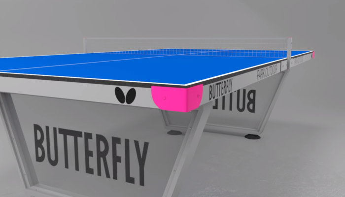Butterfly Park Outdoor Table Tennis Table - Image 8