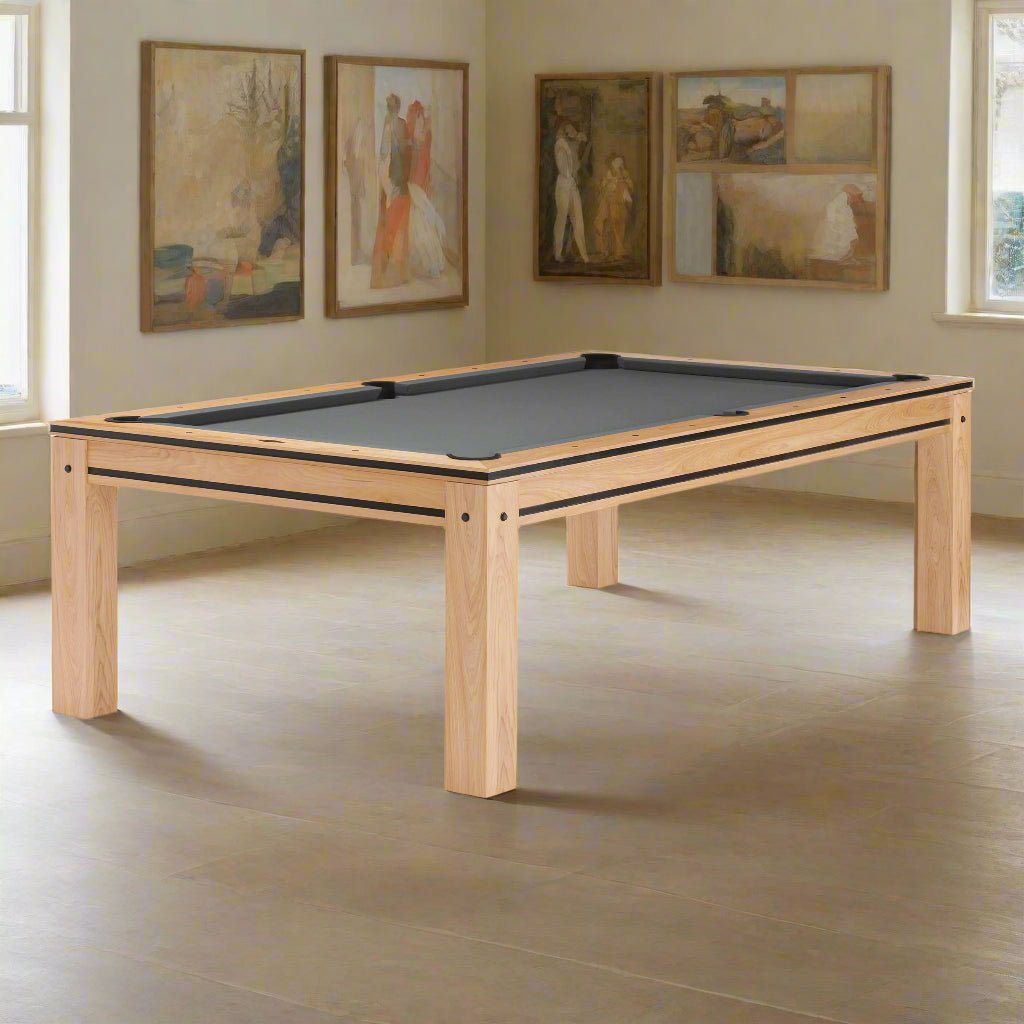 TablewithWhitebackground Brunswick Hickory 8ft American Pool Table - Natural Hickory - Image 1